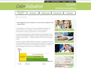 Diseño web para Calor Valladolid